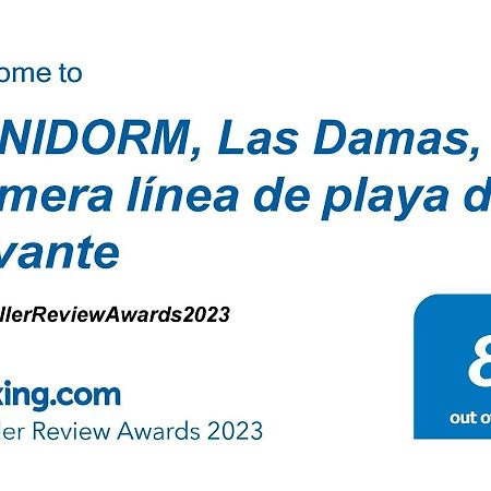 Benidorm, Las Damas, Primera Linea De Playa De Levante Buitenkant foto