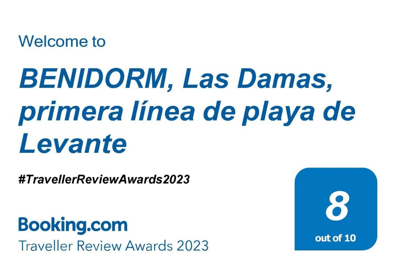 Benidorm, Las Damas, Primera Linea De Playa De Levante Buitenkant foto